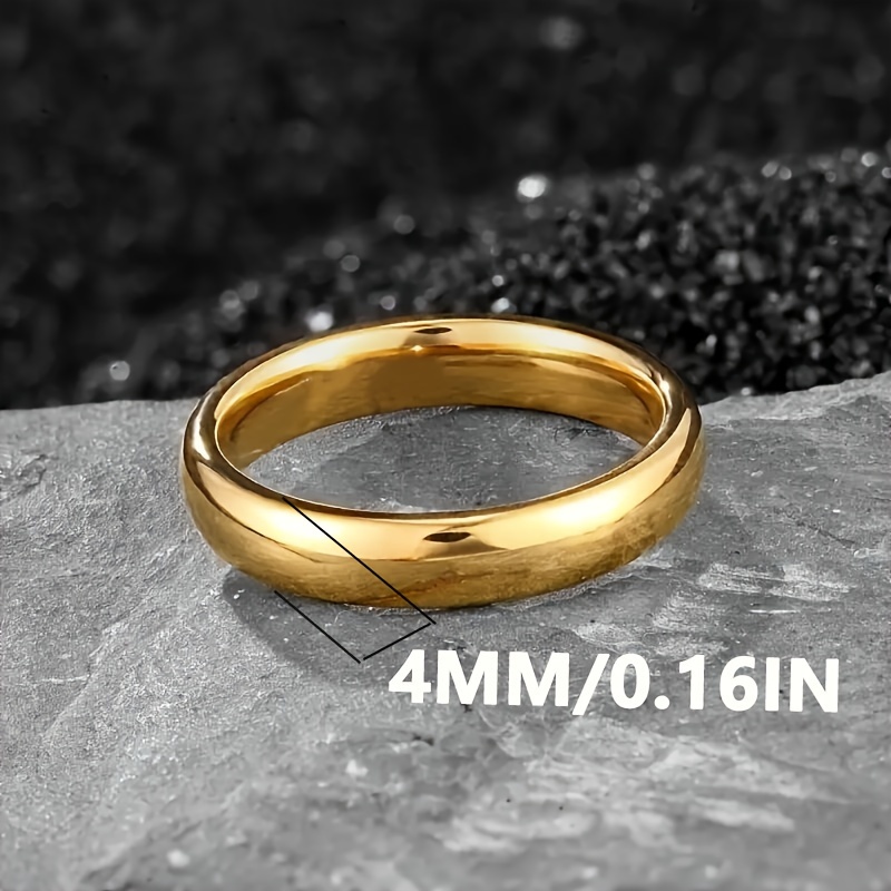 Stainless Steel 4mm Romance Style Ring